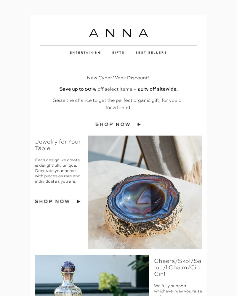 Screenshot of email with subject /media/emails/anna-cyber-sale-25-off-sitewide-50-off-select-items-321d7f-cropped-dc8943c9.jpg