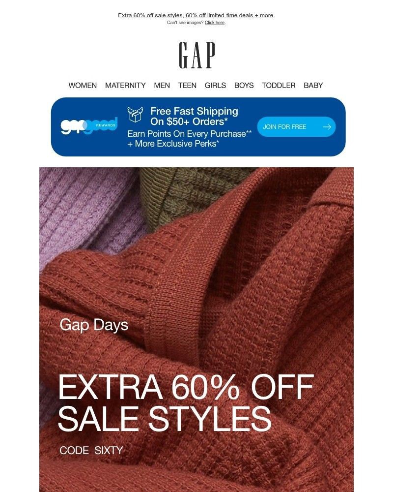 Screenshot of email with subject /media/emails/announcement-extra-60-off-sale-more-is-unlocked-66c6ea-cropped-c3450300.jpg