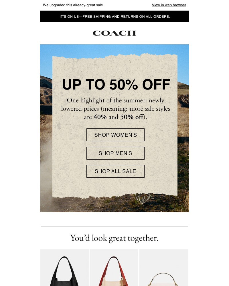 Screenshot of email with subject /media/emails/announcement-up-to-50-off-just-dropped-prices-2892d2-cropped-1332f795.jpg