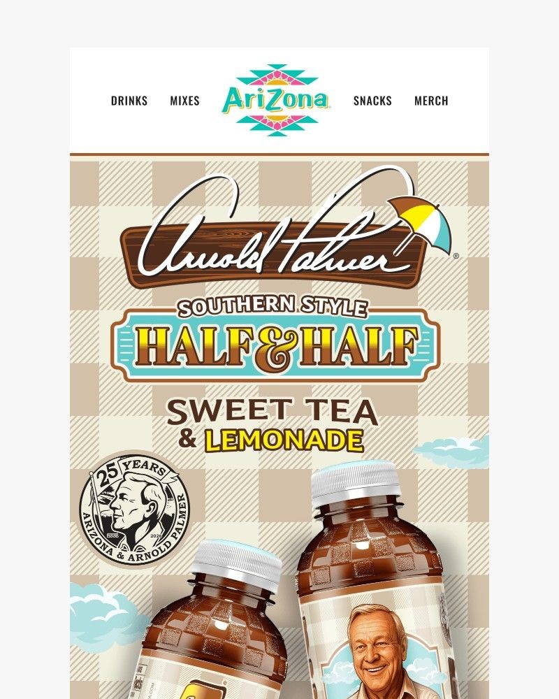 Screenshot of email sent to a AriZona Newsletter subscriber