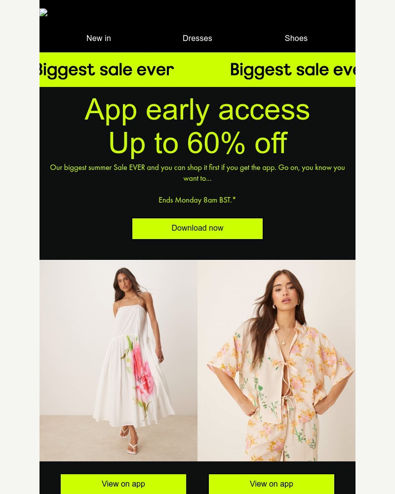 Screenshot of email with subject /media/emails/app-early-access-up-to-60-off-sale-fb8674-cropped-34450c7d.jpg