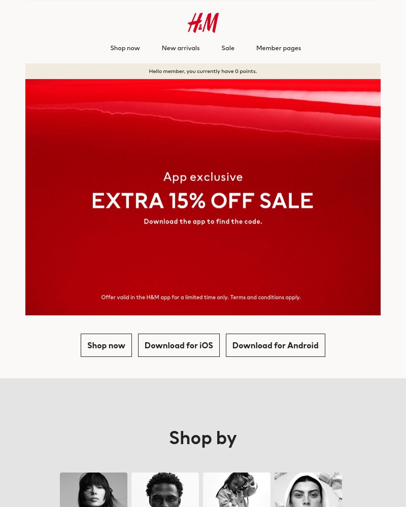 Screenshot of email with subject /media/emails/app-exclusive-extra-15-off-sale-8e5d07-cropped-289eb9f1.jpg