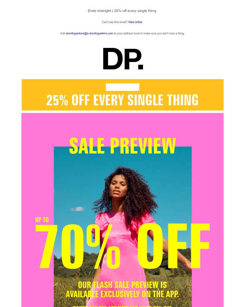 Screenshot of email with subject /media/emails/app-exclusive-sale-preview-up-to-70-off-b4b27e-cropped-aba636b6.jpg