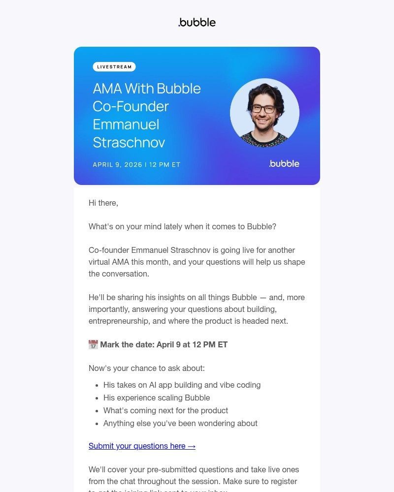 Screenshot of email with subject /media/emails/april-ama-with-emmanuel-submit-your-questions-now-eaffef-cropped-d08531cd.jpg