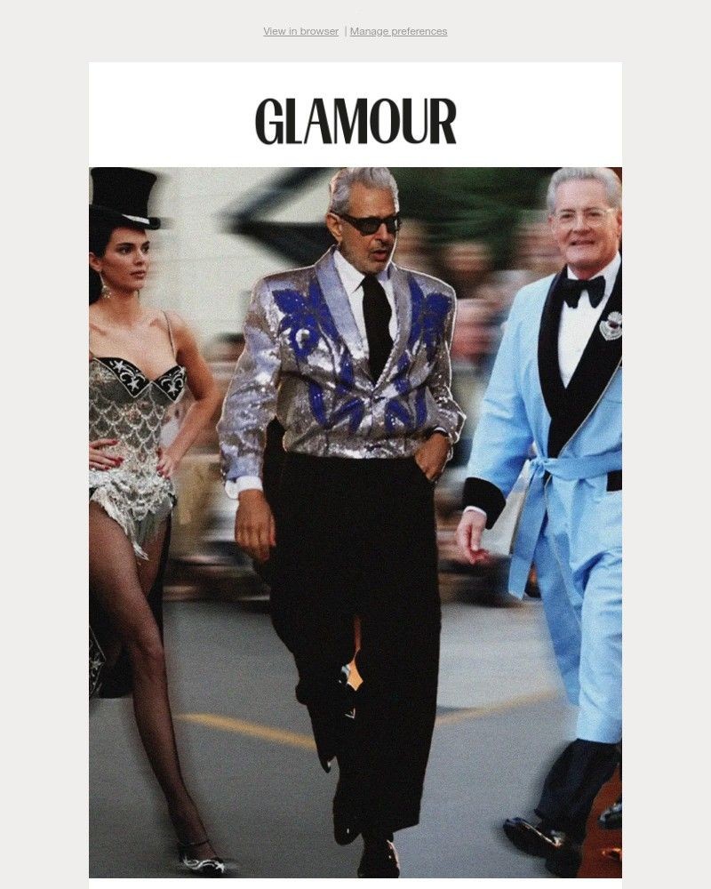 Screenshot of email sent to a Glamour Newsletter subscriber