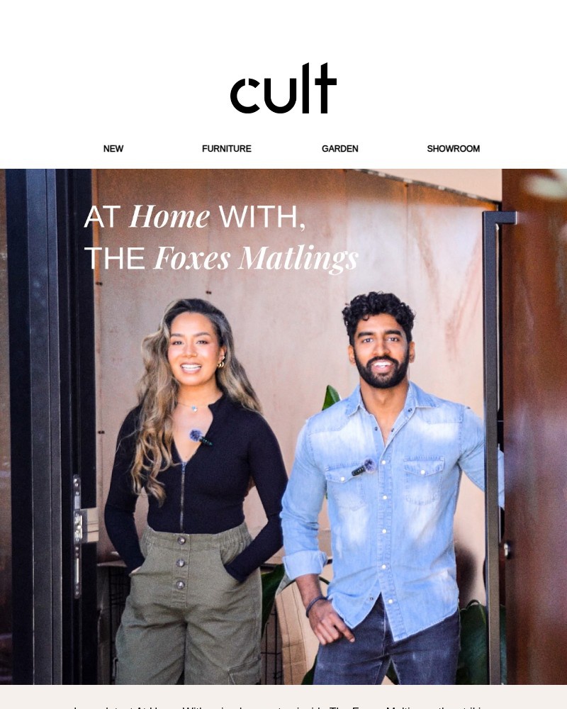 Screenshot of email sent to a Cult Furniture Cart abandoner