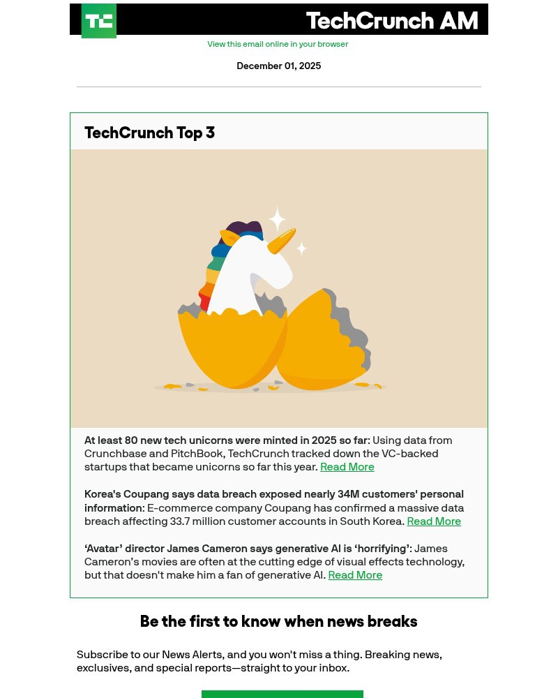 Screenshot of email with subject /media/emails/at-least-80-new-tech-unicorns-were-minted-in-2025-so-far-bf3f82-cropped-26d0256a.jpg