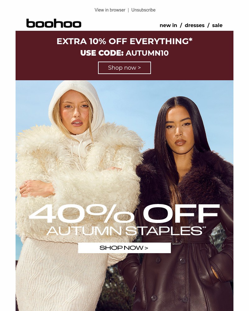 Screenshot of email with subject /media/emails/autumn-deals-save-40-extra-10-off-be4c37-cropped-62d2f845.jpg
