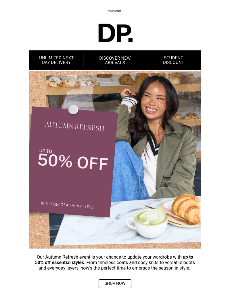 Screenshot of email with subject /media/emails/autumn-refresh-up-to-50-off-new-season-styles-1ba0ba-cropped-5c3a5bb8.jpg
