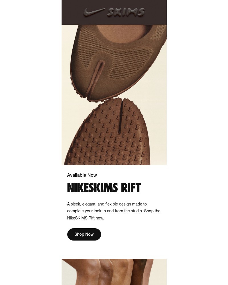 Screenshot of email with subject /media/emails/available-now-nikeskims-rift-5344ab-cropped-86ab469d.jpg
