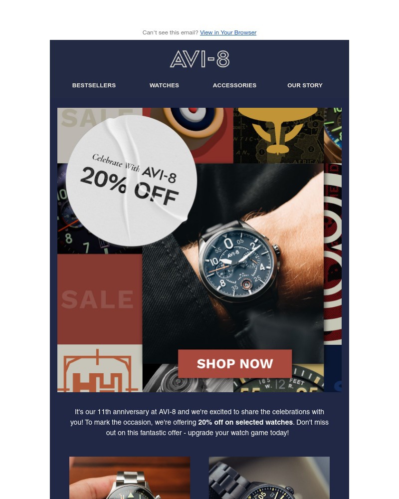 Screenshot of email with subject /media/emails/avi-8s-11th-anniversary-sale-is-on-3542f7-cropped-bb1b8bb8.jpg