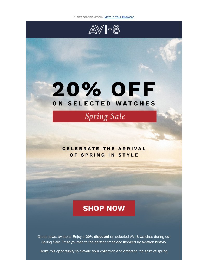 Screenshot of email with subject /media/emails/aviators-delight-20-off-spring-sale-0e847f-cropped-b6a91017.jpg
