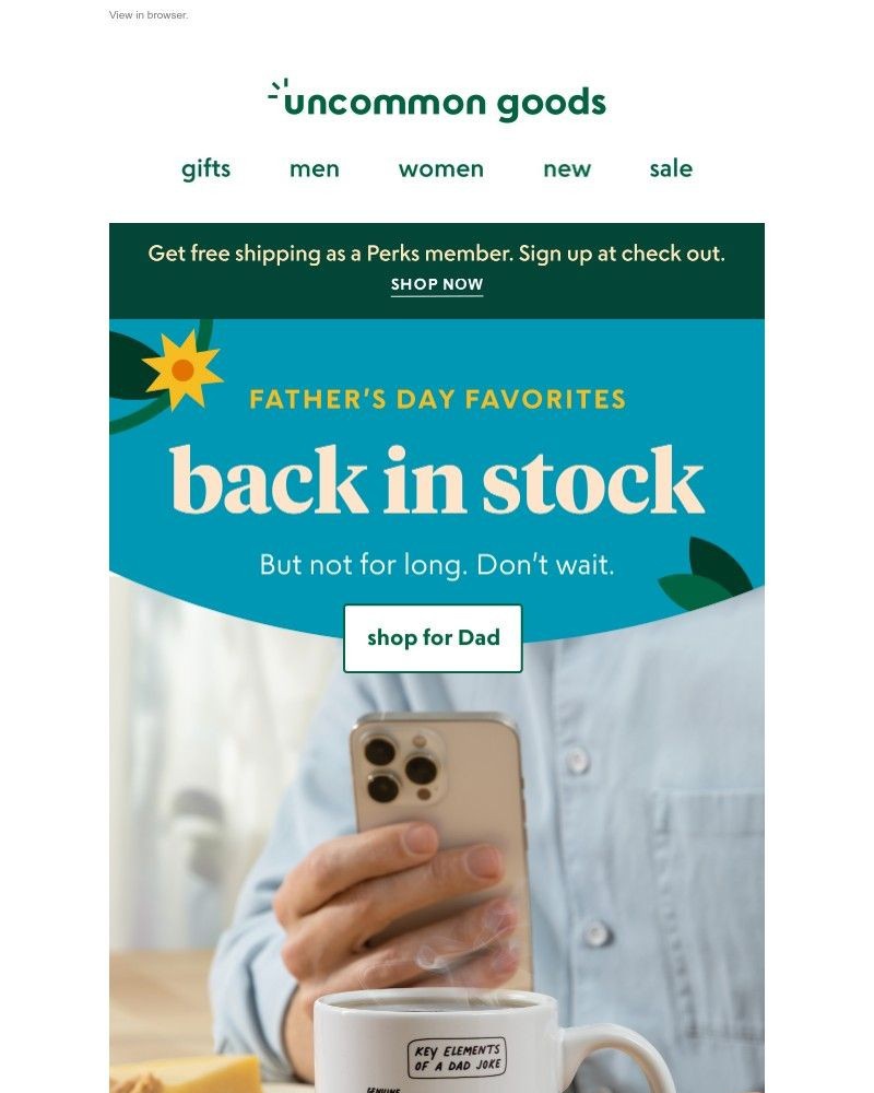 Screenshot of email with subject /media/emails/back-in-stock-fathers-day-favorites-95ab78-cropped-2b9437b3.jpg