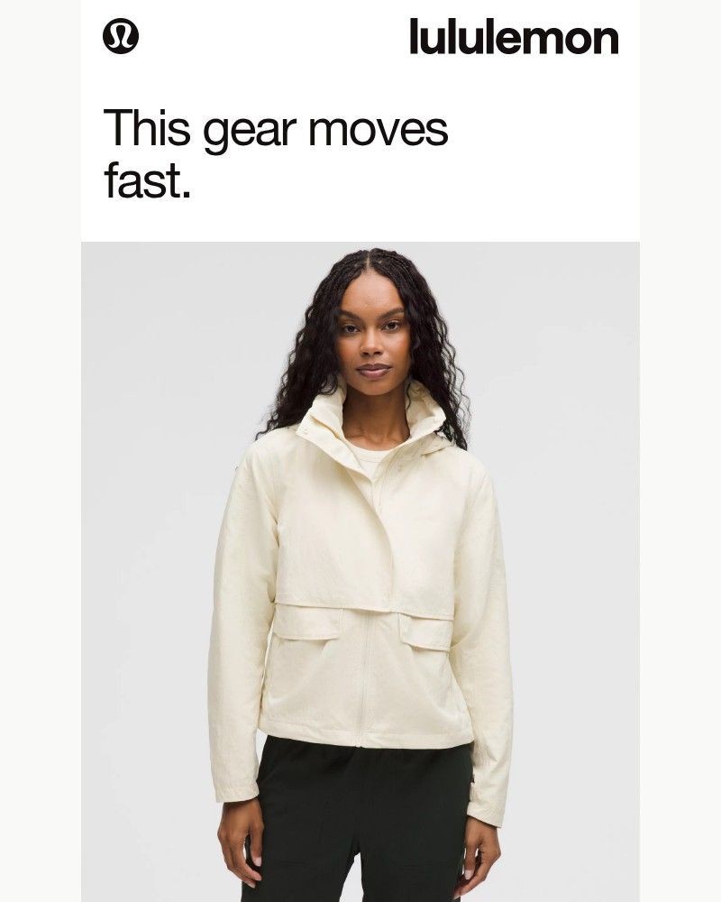 Screenshot of email sent to a Lululemon Registered user