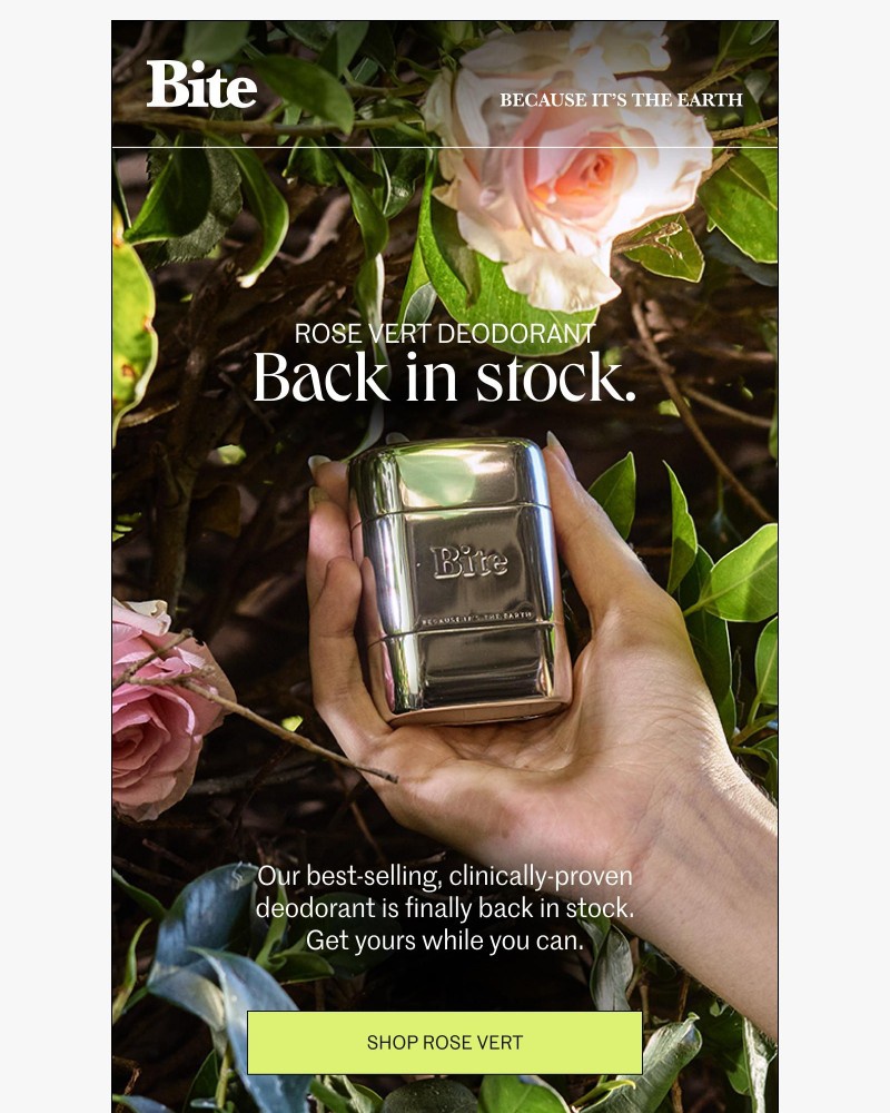 Screenshot of email with subject /media/emails/back-in-stock-rose-vert-deodorant-741b23-cropped-bef44255.jpg