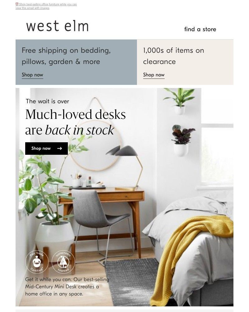 Screenshot of email with subject /media/emails/back-in-stock-the-mid-century-desk-ef6e00-cropped-a1cda5b9.jpg
