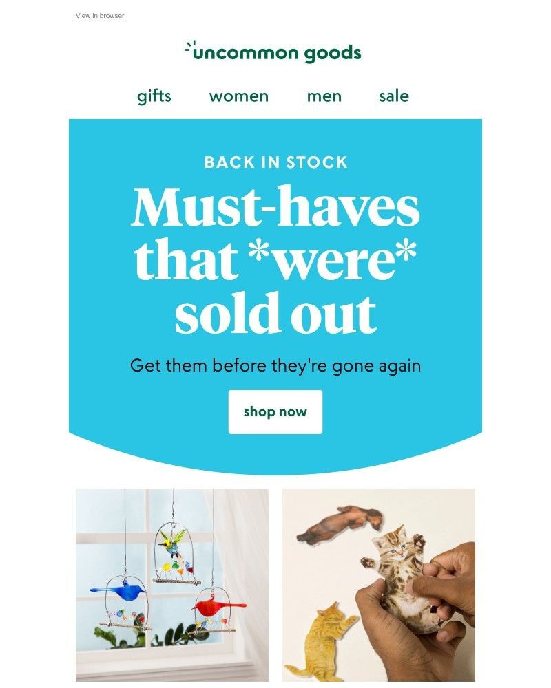 Screenshot of email with subject /media/emails/back-in-stock-uncommon-favorites-you-dont-want-to-miss-9e14ac-cropped-c3a2a4b5.jpg