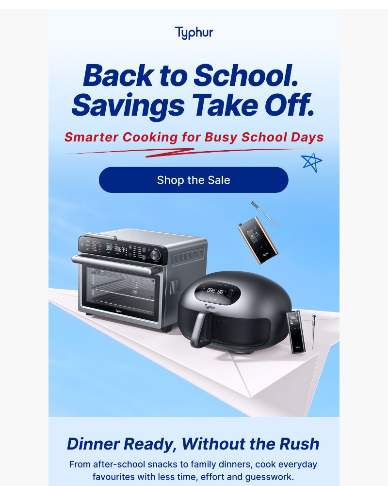 Screenshot of email sent to a Typhur Newsletter subscriber