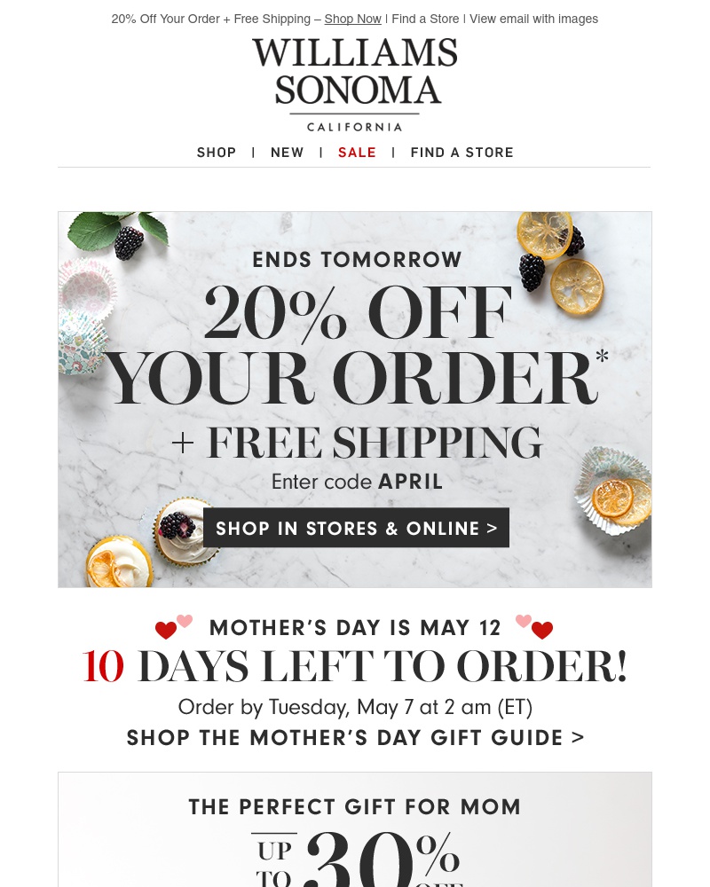 Screenshot of email with subject /media/emails/bake-something-sweet-for-mom-kitchenaid-sale-cropped-b9daa984.jpg