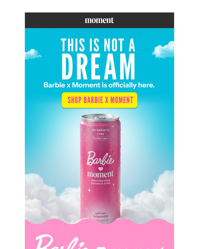 Screenshot of email sent to a Moment Newsletter subscriber