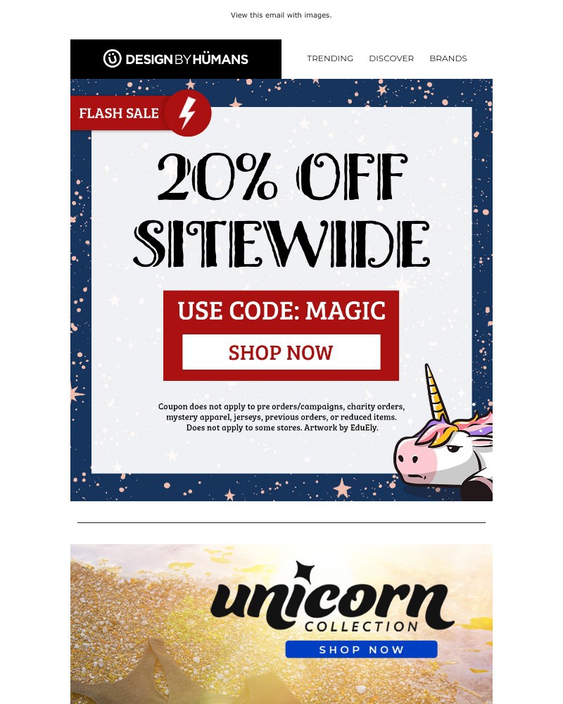 Screenshot of email with subject /media/emails/be-a-unicorn-20-off-today-only-5b6f95-cropped-1fbd6a5c.jpg