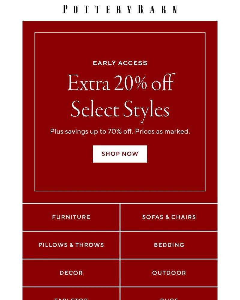 Screenshot of email with subject /media/emails/be-the-first-to-save-extra-20-off-clearance-7b8743-cropped-c0ff5904.jpg