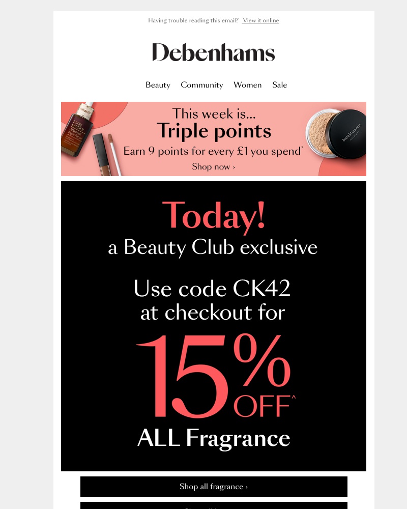 Screenshot of email with subject /media/emails/beauty-club-exclusive-15-off-all-fragrance-f5ef61-cropped-d8a81f5f.jpg