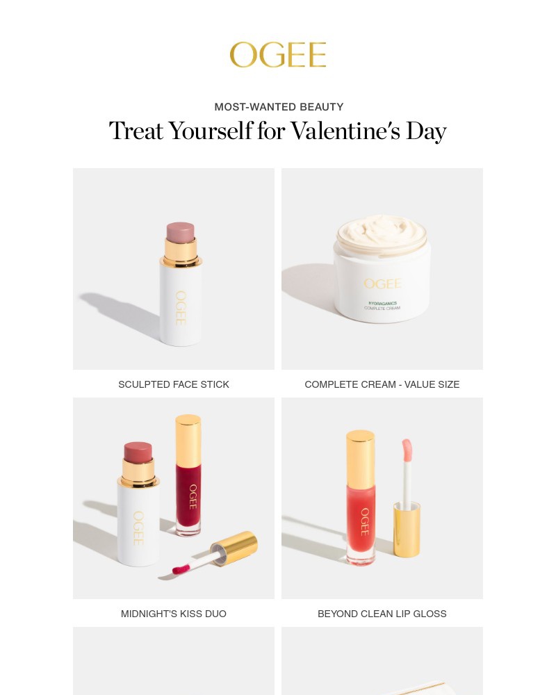 Screenshot of email sent to a Ogee Newsletter subscriber