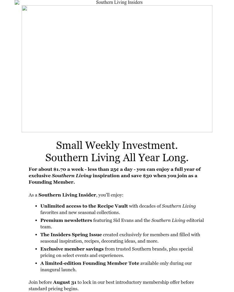 Screenshot of email with subject /media/emails/become-a-southern-living-insider-for-less-than-2-a-week-d2952e-cropped-860991d6.jpg