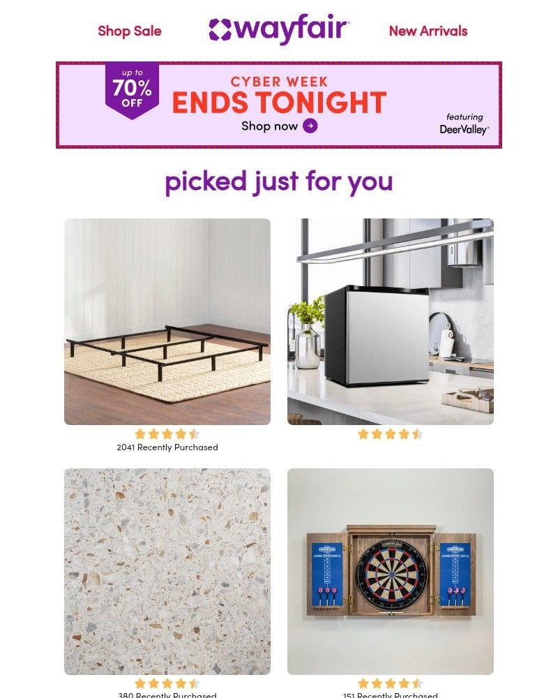 Screenshot of email with subject /media/emails/bed-frames-last-chance-cyber-week-c3c0d0-cropped-4ab668a7.jpg