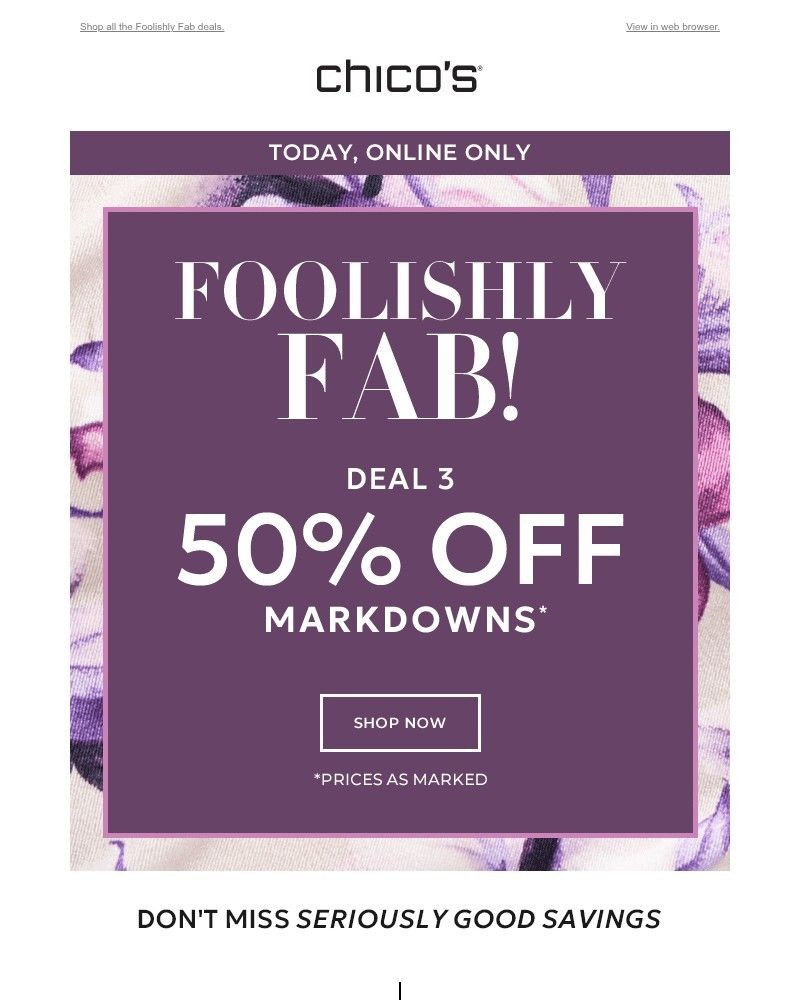Screenshot of email with subject /media/emails/believe-it-50-off-seriously-good-markdowns-38d29a-cropped-3d7bcff8.jpg
