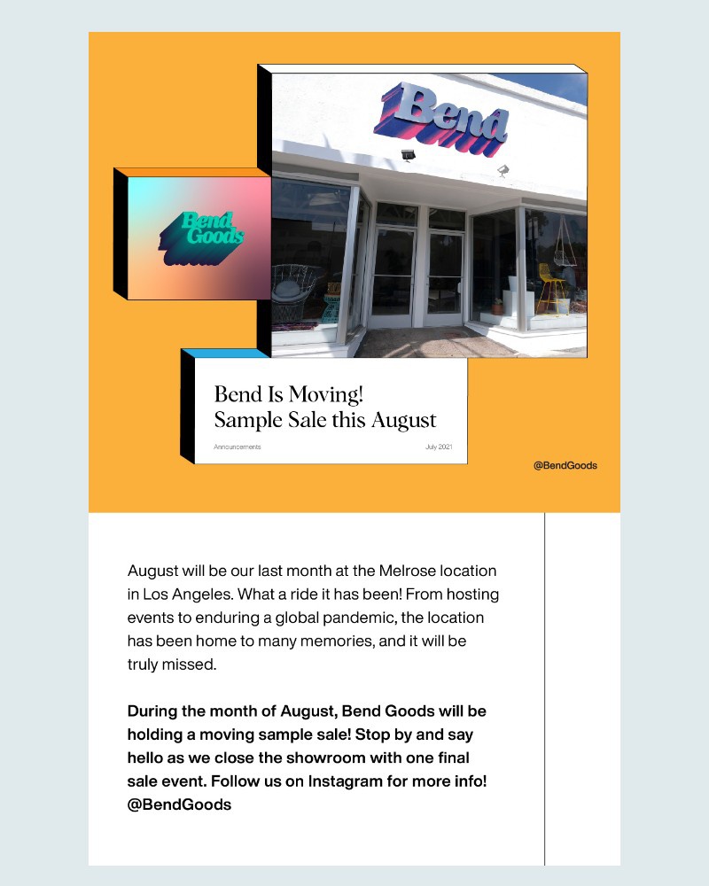 Screenshot of email with subject /media/emails/bend-is-moving-the-rachel-chair-sales-event-plus-the-new-and-improved-eclipse-tab_Cz85Q1a.jpg