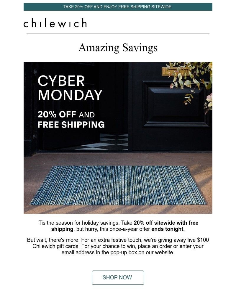 Screenshot of email with subject /media/emails/best-monday-ever-20-off-free-shipping-win-a-100-gift-card-c25359-cropped-1364b4a1.jpg