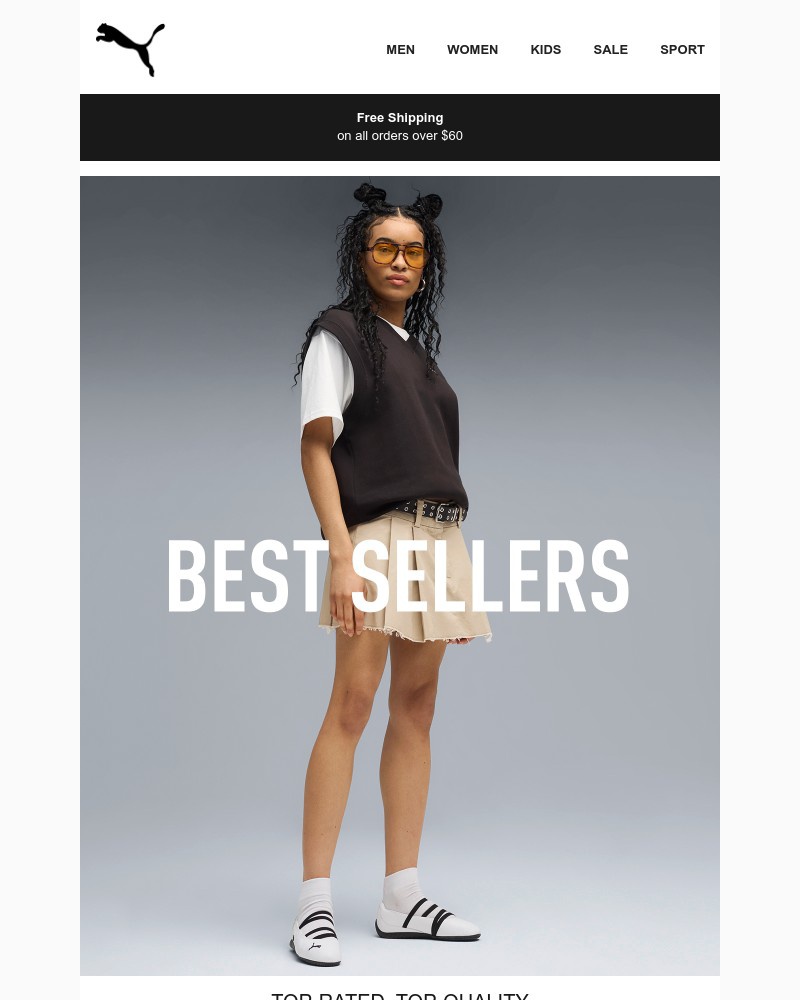 Screenshot of email sent to a Puma Newsletter subscriber