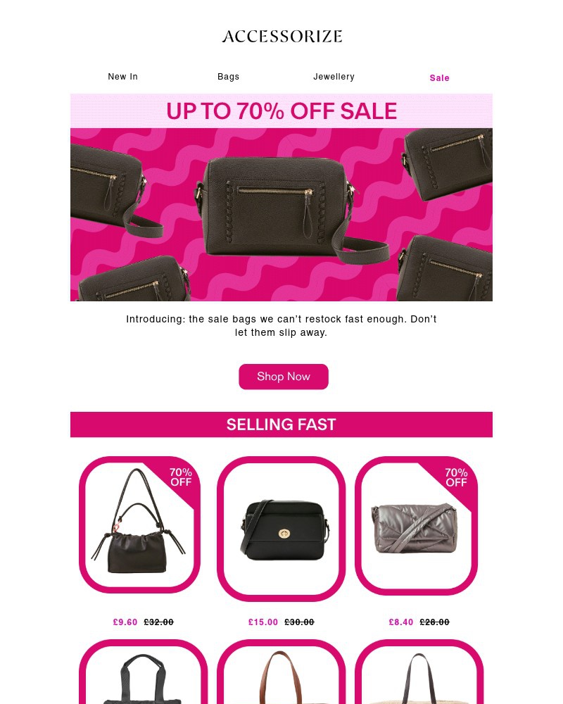 Screenshot of email with subject /media/emails/bestselling-bags-now-in-up-to-70-off-sale-fc66fe-cropped-5200a83e.jpg