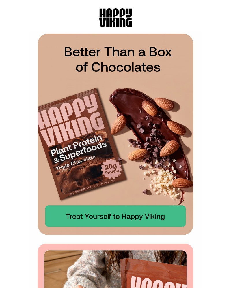 Screenshot of email sent to a Happy Viking Newsletter subscriber