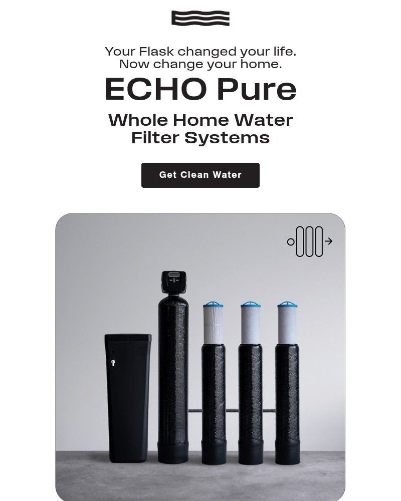 Screenshot of email sent to a Echo Water Newsletter subscriber