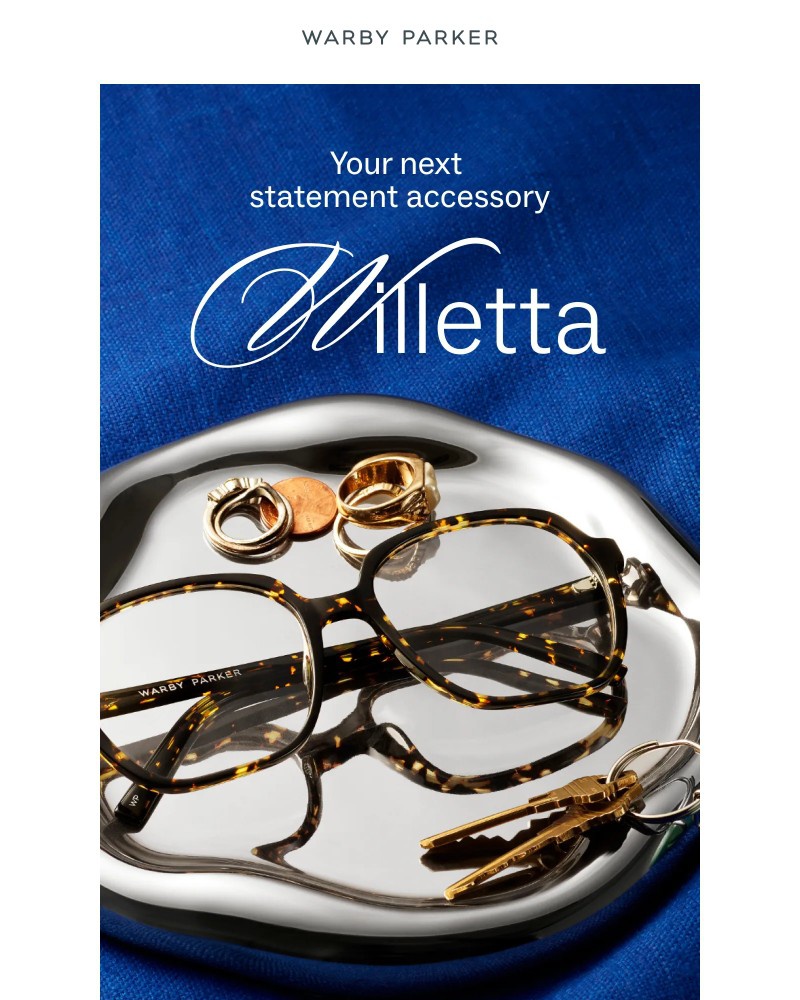 Screenshot of email sent to a Warby Parker Newsletter subscriber