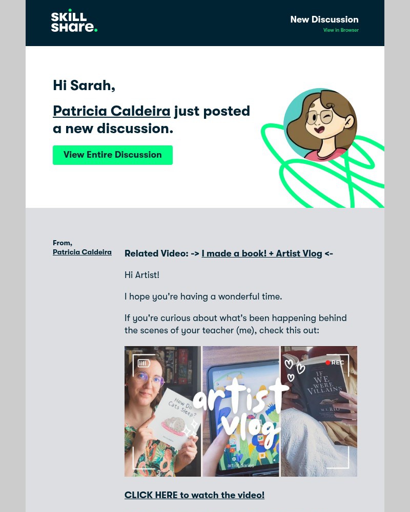 Screenshot of email with subject /media/emails/big-news-i-wrote-a-book-behind-the-scenes-vlog-just-for-you-38deed-cropped-fcb4c150.jpg