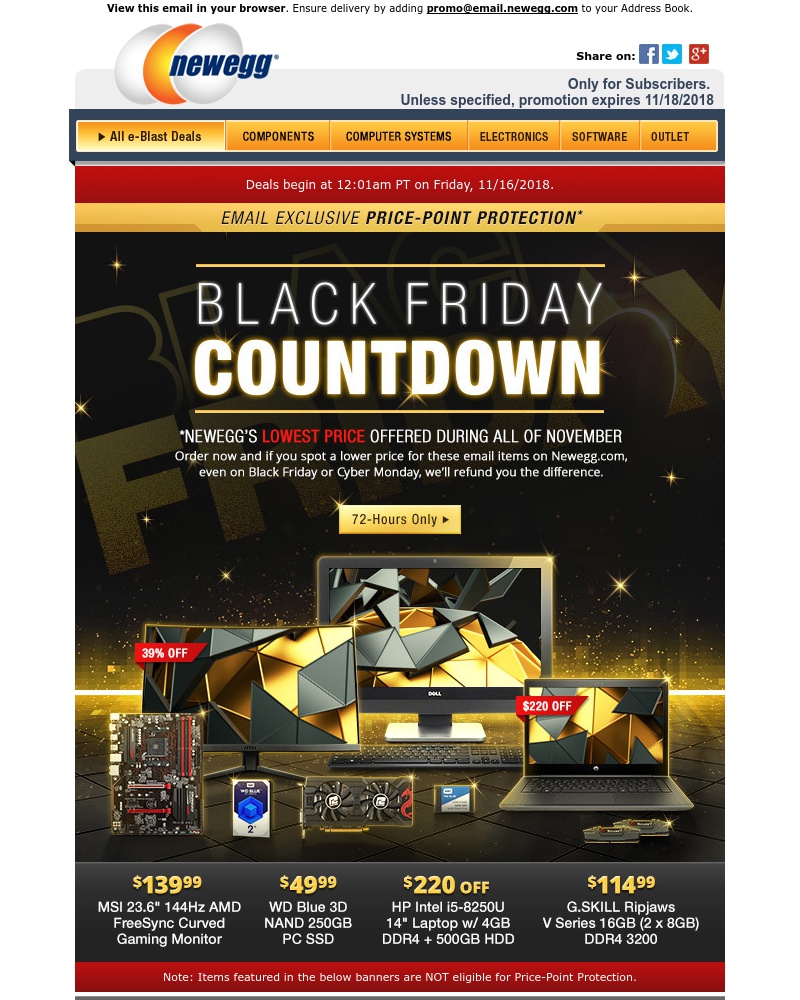 Screenshot of email with subject /media/emails/black-friday-countdown-4999-wd-blue-250gb-ssd-cropped-410a8094.jpg