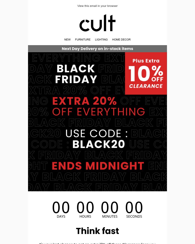 Screenshot of email with subject /media/emails/black-friday-extra-10-off-clearance-ends-midnight-bf0505-cropped-813cabd2.jpg