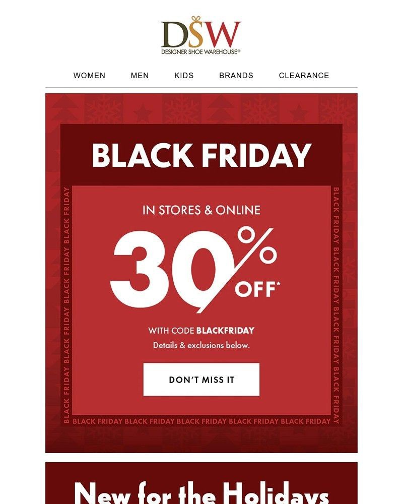 Email examples for: black friday