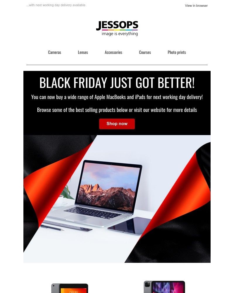 Screenshot of email with subject /media/emails/black-friday-just-got-better-apple-macbooks-ipads-now-in-stock-f1ad8e-cropped-2b7caac3.jpg