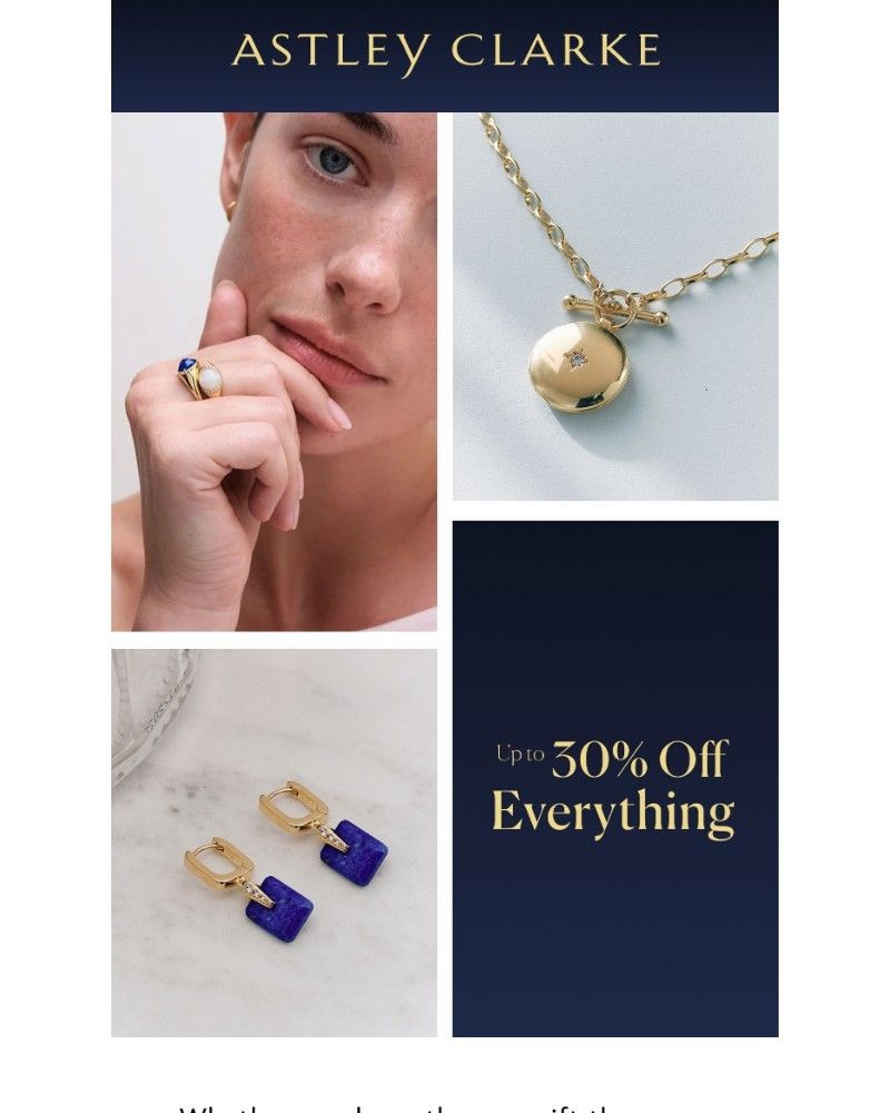 Screenshot of email sent to a Astley Clarke Newsletter subscriber