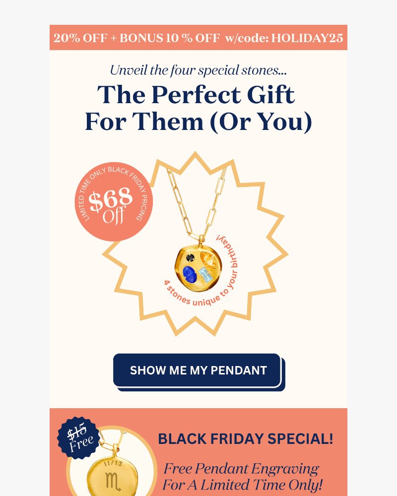 Screenshot of email with subject /media/emails/black-friday-pendant-sale-free-customizations-6e83a7-cropped-17d69f1e.jpg