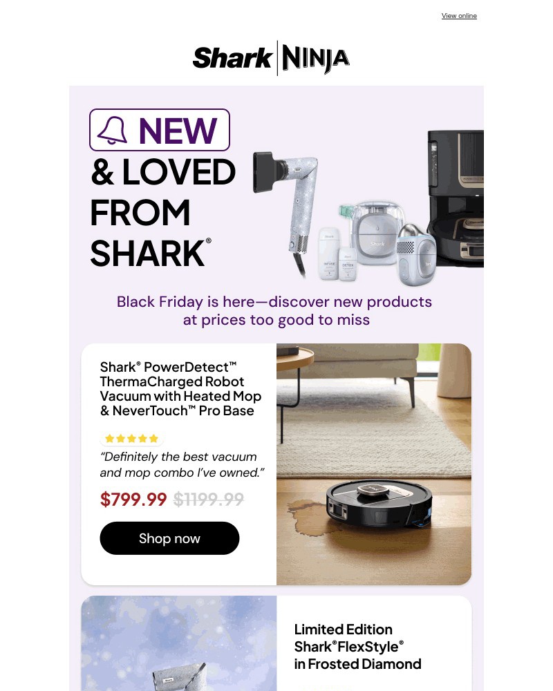 Screenshot of email sent to a Shark Newsletter subscriber