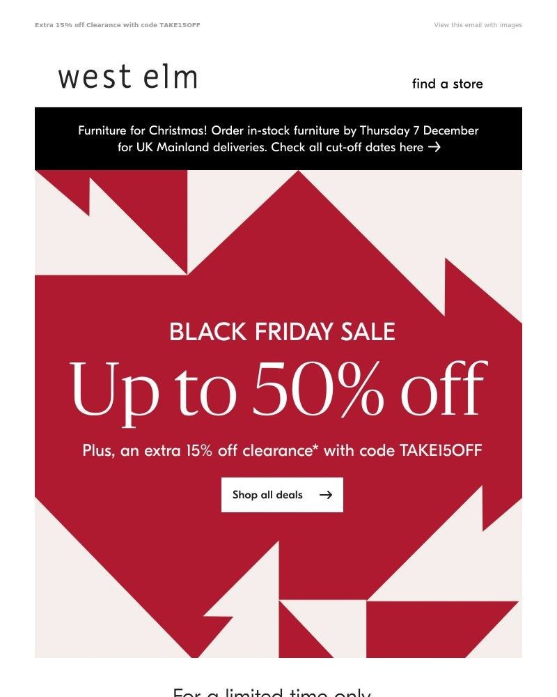 Screenshot of email with subject /media/emails/black-friday-sale-starts-now-up-to-50-off-ae27b6-cropped-66855d55.jpg