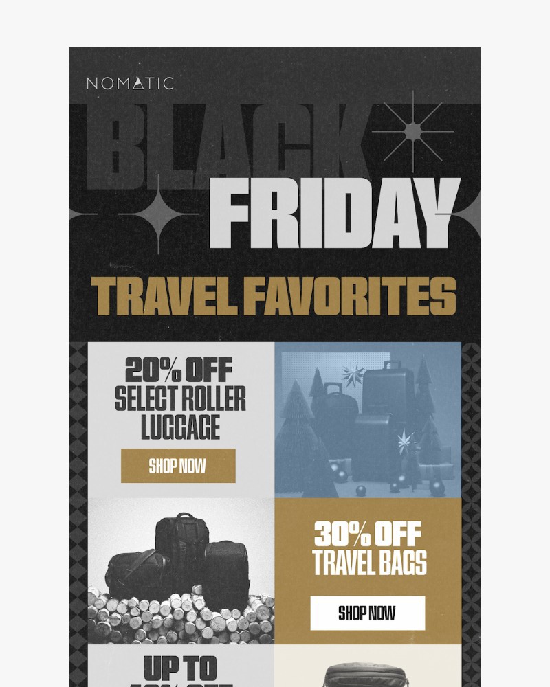 Screenshot of email sent to a Nomatic Newsletter subscriber