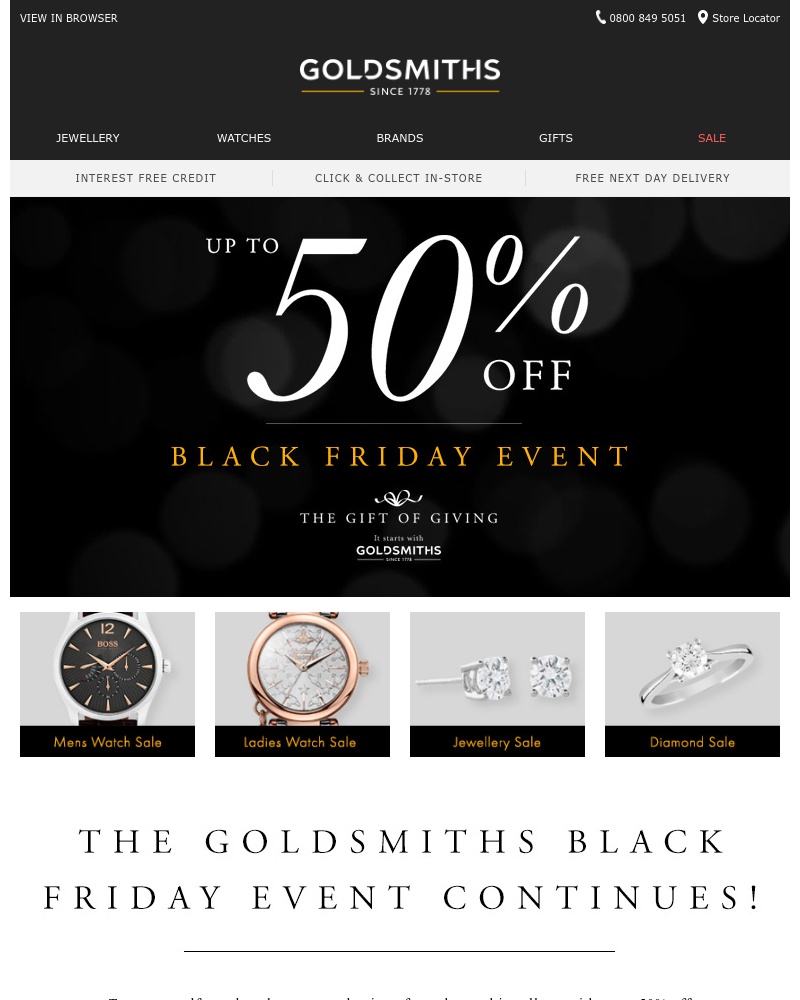 Screenshot of email with subject /media/emails/black-friday-up-to-50-off-at-goldsmiths-cropped-056a0a21.jpg