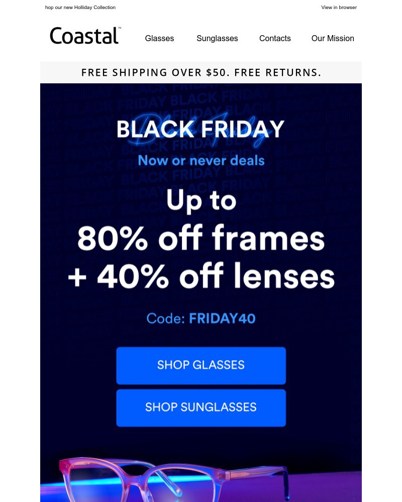 Screenshot of email with subject /media/emails/black-friday-up-to-80-off-frames-40-off-lenses-3887fe-cropped-7b85efb9.jpg